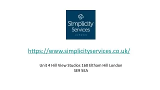 Simplicity Services - London
