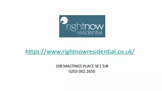 Right now residential - London