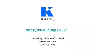 Ksiel piling - London