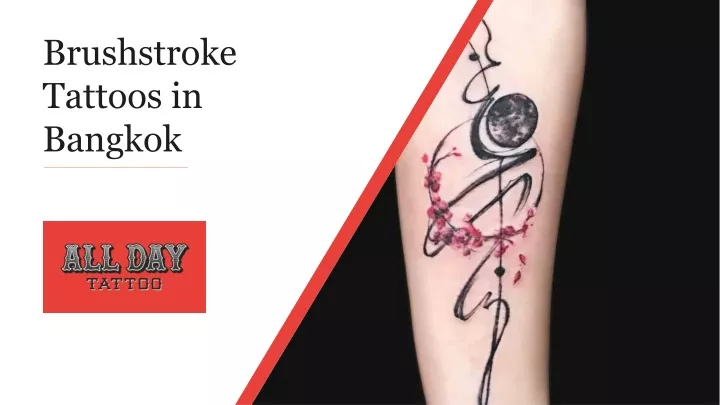 brushstroke tattoos in bangkok