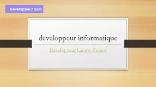 Développeur français Laravel | Développeur-informatique.com