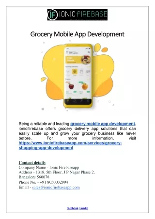 grocery mobile app development grocery mobile