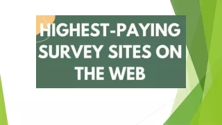 Highest-Paying Survey Sites on the Web