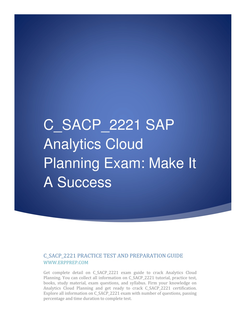 Test C_SACP_2302 Pdf