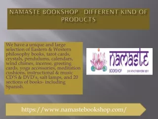 namaste bookshop different kind of products