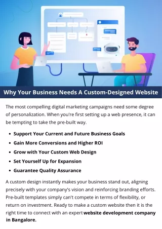 why your business needs a custom designed website