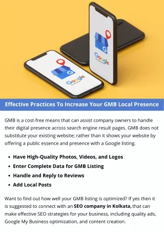 effective practices to increase your gmb local