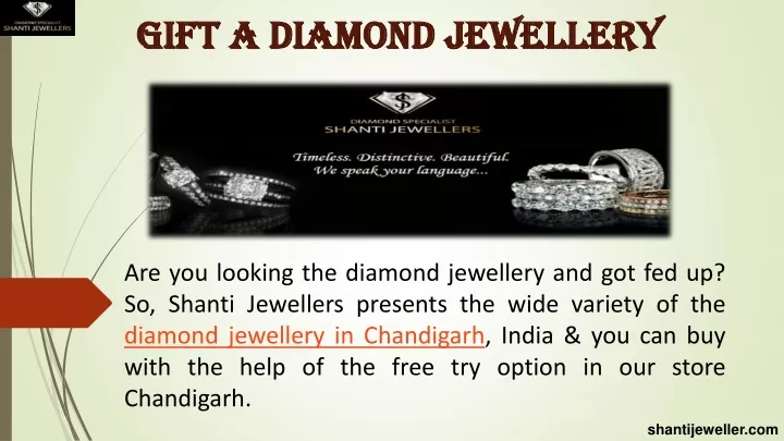 gift a diamond jewellery