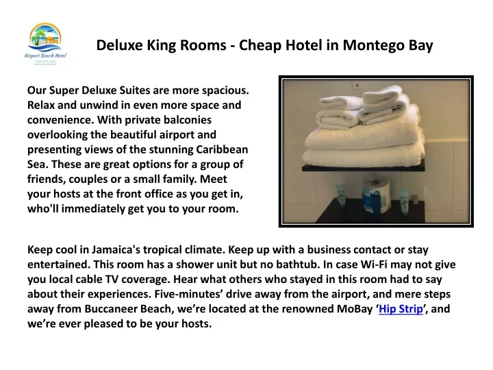 deluxe king rooms cheap hotel in montego bay
