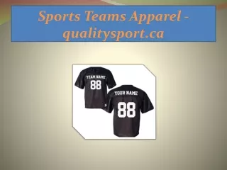 Sports Teams Apparel - qualitysport.ca