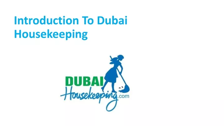 introduction to dubai housekeeping