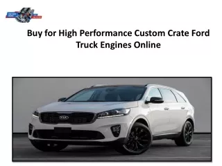 buy for high performance custom crate ford truck