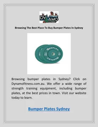 browsing the best place to buy bumper plates
