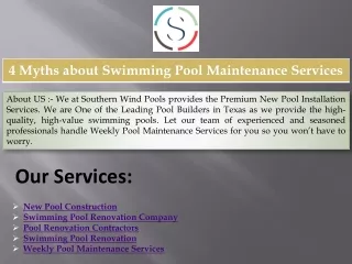 New Pool Construction - Southernwindpools