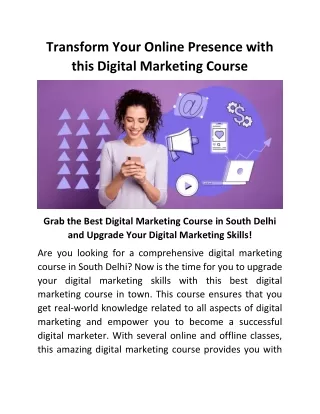 transform your online presence with this digital