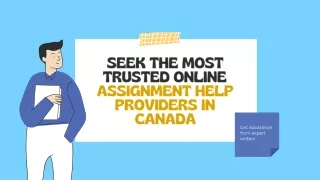 Most Trusted Online Assignment Help Providers in Canada
