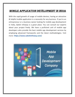 mobile application development in india mobile