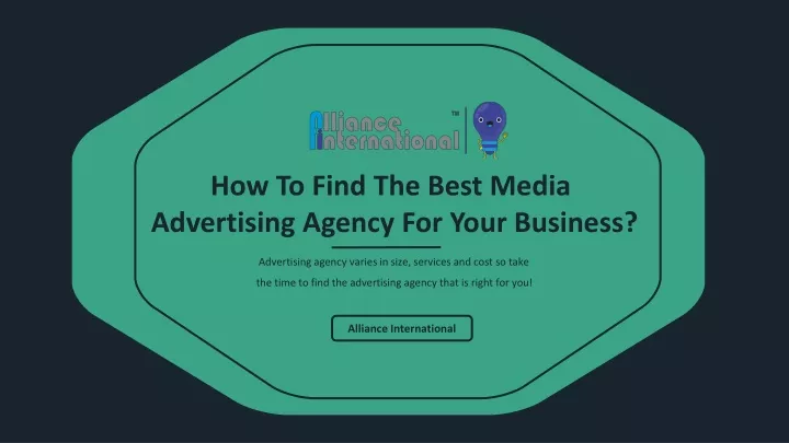 how to find the best media advertising agency