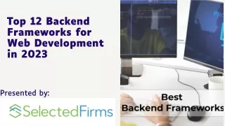 Top 12 Backend Frameworks for Web Development in 2023
