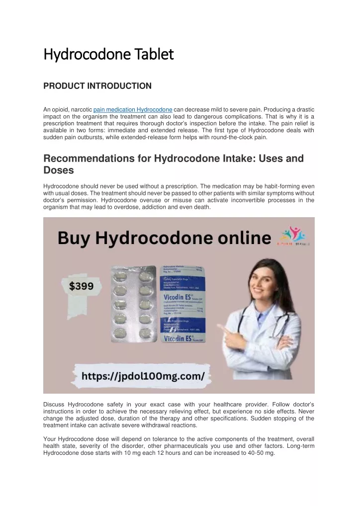 hydrocodone hydrocodone tablet
