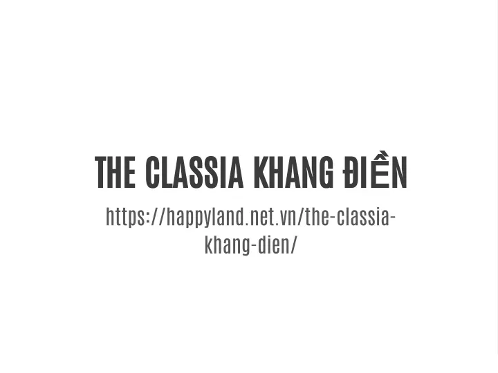 the classia khang i n https happyland