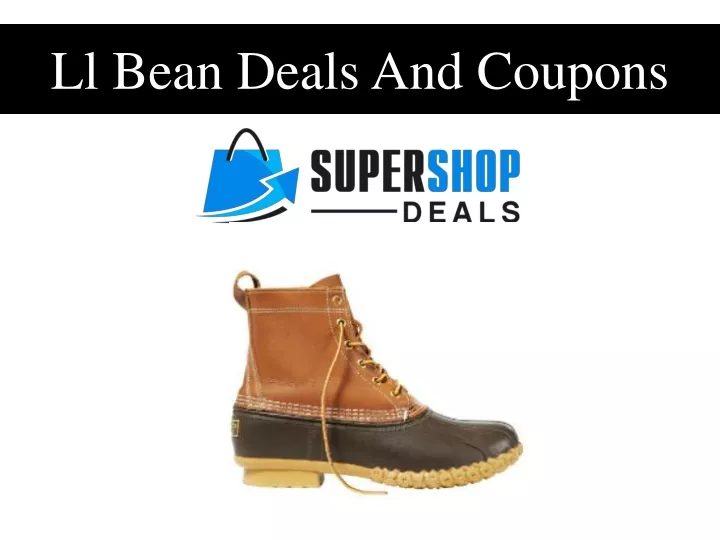 ll bean deals and coupons