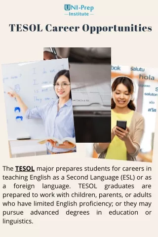 Get Details About TESOL Career Opportunities