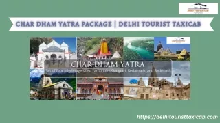 Char Dham Yatra package | Delhi Tourist Taxicab