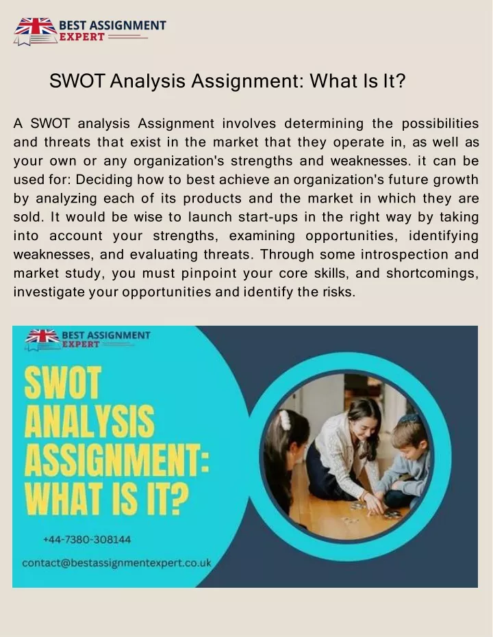 swot analysis assignment what is it