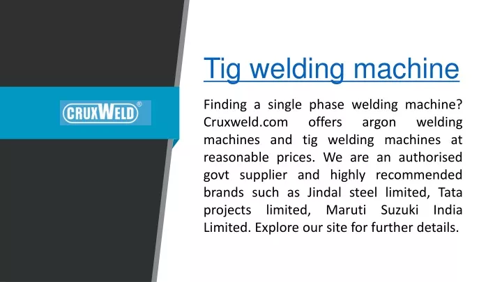 tig welding machine