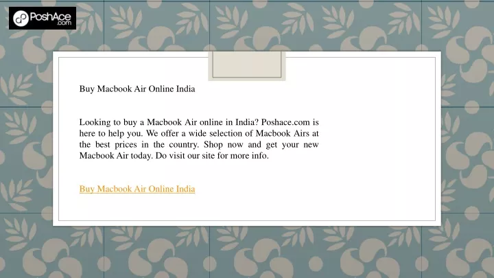 buy macbook air online india looking