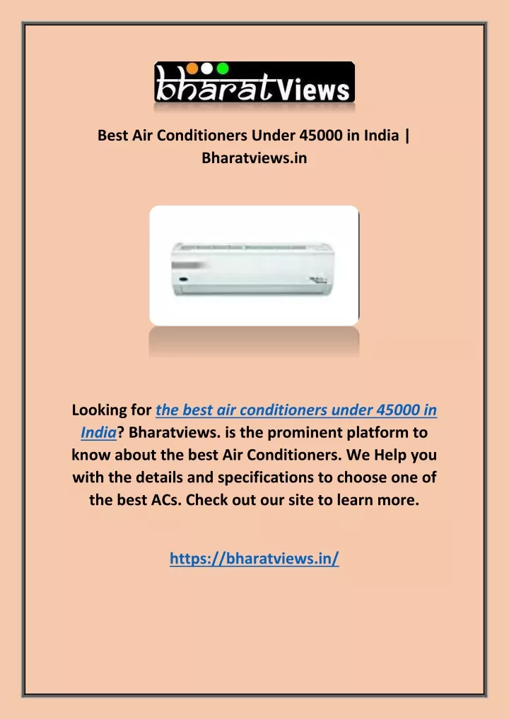 best air conditioners under 45000 in india
