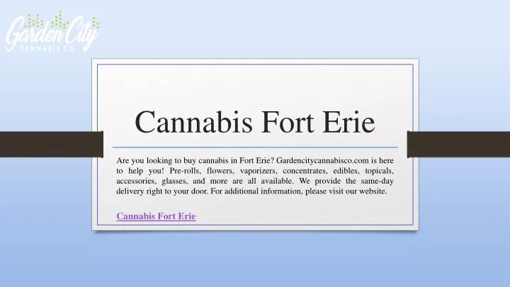 cannabis fort erie