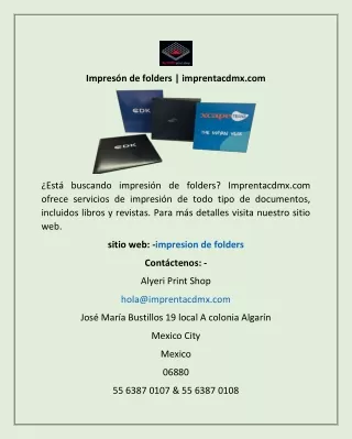 impres n de folders imprentacdmx com
