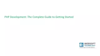 php development the complete guide to getting