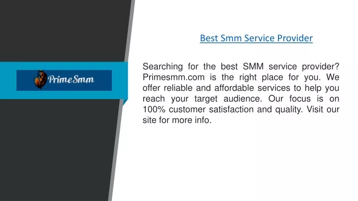 best smm service provider