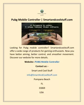 pubg mobile controller smartandcoolstuff com