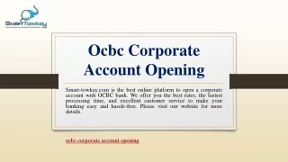 ocbc corporate account opening