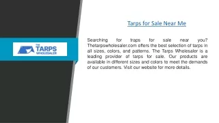 tarps for sale near me