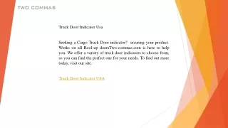 Truck Door Indicator Usa  Two-commas.com