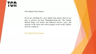 New Digital Vlog Camera   Thegadgetreload.com