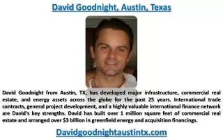 David Goodnight Austin Tx - How can Small Business Raise Capital