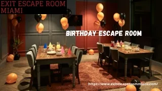 Birthday Escape Room