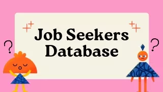 Job Seekers Database