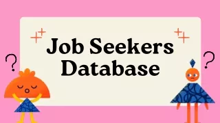 job seekers database
