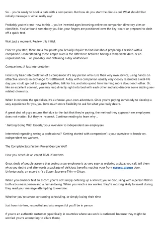 so you re ready to book a date with a companion