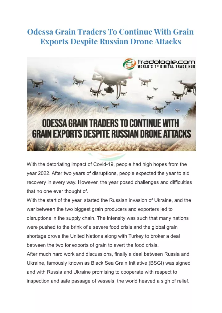 odessa grain traders to continue with grain