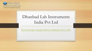 Borescope Inspection Camera For Sale | Dhanbadinstruments.com
