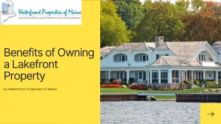 Benefits of Owning a Lakefront Property