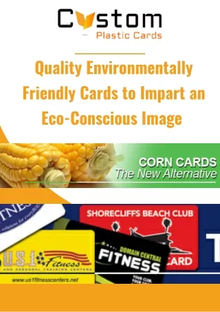 Quality Environmentally Friendly Cards to Impart an Eco-Conscious Image